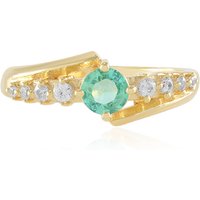 Russischer Smaragd-Silberring (Adela Silber) Russischer Smaragd-Silberring (Adela Silber)