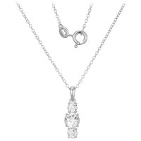 Weißer Topas-Silberhalskette Weißer Topas-Silberhalskette