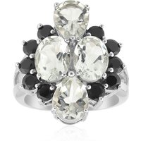 Grüner Amethyst-Silberring Grüner Amethyst-Silberring