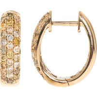 SI2 Fancy-Brillant-Goldohrringe (CIRARI) SI2 Fancy-Brillant-Goldohrringe (CIRARI)