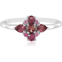 Brasilianischer Pinkfarbener Turmalin-Silberring Brasilianischer Pinkfarbener Turmalin-Silberring