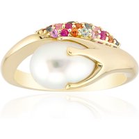 Weiße Südseeperlen-Goldring (Michelle Albala) Weiße Südseeperlen-Goldring (Michelle Albala)