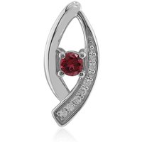 Pinkfarbener Spinell-Silberanhänger Pinkfarbener Spinell-Silberanhänger