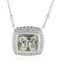 Grüner Amethyst-Silbercollier (Dallas Prince Designs) Grüner Amethyst-Silbercollier (Dallas Prince Designs)