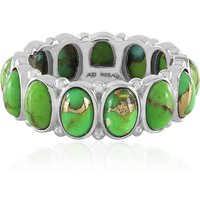 Grüner Kingman Mohave-Türkis-Silberring Grüner Kingman Mohave-Türkis-Silberring