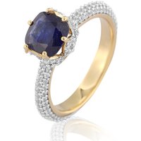 Blauer Madagaskar-Saphir-Silberring (de Melo) Blauer Madagaskar-Saphir-Silberring (de Melo)