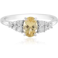 Gelber Beryll-Silberring Gelber Beryll-Silberring