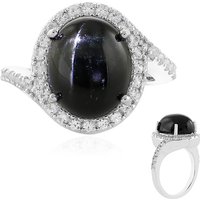 Indischer Stern-Diopsid-Silberring Indischer Stern-Diopsid-Silberring