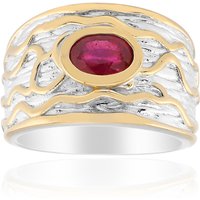 Bemainty-Rubin-Silberring (MONOSONO COLLECTION) Bemainty-Rubin-Silberring (MONOSONO COLLECTION)