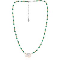 Keshi-Perlen-Silberhalskette (TPC) Keshi-Perlen-Silberhalskette (TPC)