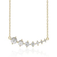 Zirkon-Silbercollier Zirkon-Silbercollier