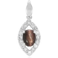 Rotes Tigerauge-Silberanhänger Rotes Tigerauge-Silberanhänger