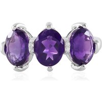 Sambia-Amethyst-Silberring Sambia-Amethyst-Silberring