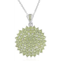 Peridot-Silberhalskette Peridot-Silberhalskette