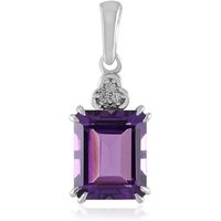 Marokkanischer Amethyst-Silberanhänger Marokkanischer Amethyst-Silberanhänger