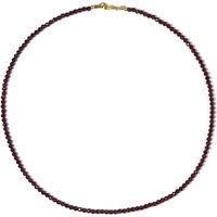 Mosambik-Granat-Silberhalskette Mosambik-Granat-Silberhalskette