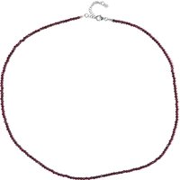 Magenta-Granat-Silberhalskette Magenta-Granat-Silberhalskette