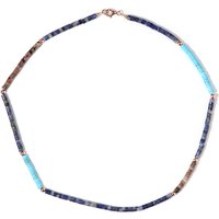 Edelstein-Silberhalskette Edelstein-Silberhalskette