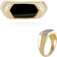 Schwarzer Spinell-Silberring Schwarzer Spinell-Silberring