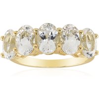 Mexikanischer Pinkfarbener Danburit-Goldring Mexikanischer Pinkfarbener Danburit-Goldring