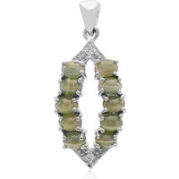 Alexandrit-Katzenauge-Silberanhänger Alexandrit-Katzenauge-Silberanhänger