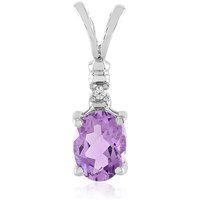 Uruguay-Amethyst-Silberanhänger Uruguay-Amethyst-Silberanhänger