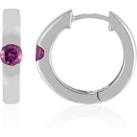 Rhodolith-Silberohrringe Rhodolith-Silberohrringe