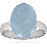 Brasilianischer Aquamarin-Silberring (Bali Barong) Brasilianischer Aquamarin-Silberring (Bali Barong)