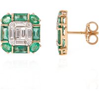 AAA-Sambia-Smaragd-Goldohrringe (SUHANA) AAA-Sambia-Smaragd-Goldohrringe (SUHANA)