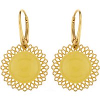 Baltischer Milky-Bernstein-Silberohrringe (dagen) Baltischer Milky-Bernstein-Silberohrringe (dagen)