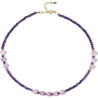 Edelstein-Silberhalskette Edelstein-Silberhalskette