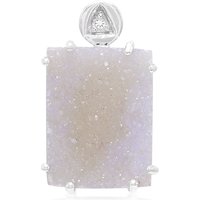 Glitzer-Achat-Silberanhänger Glitzer-Achat-Silberanhänger