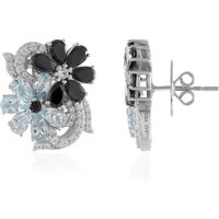 Edelstein-Silberohrringe (Dallas Prince Designs) Edelstein-Silberohrringe (Dallas Prince Designs)