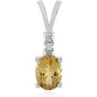 Gelber Beryll-Silberanhänger Gelber Beryll-Silberanhänger