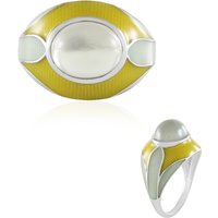 Grüner Mondstein-Silberring (Adela Silber) Grüner Mondstein-Silberring (Adela Silber)