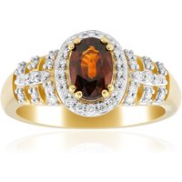 Roter Kings Plains-Zirkon-Goldring Roter Kings Plains-Zirkon-Goldring