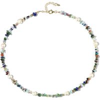 Edelstein-Silberhalskette (Riya) Edelstein-Silberhalskette (Riya)