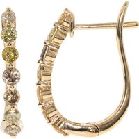 SI2 Fancy-Brillant-Goldohrringe (CIRARI) SI2 Fancy-Brillant-Goldohrringe (CIRARI)