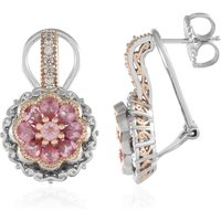 Pinkfarbener Spinell-Silberohrringe (Gems en Vogue) Pinkfarbener Spinell-Silberohrringe (Gems en Vogue)