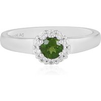 Russischer Diopsid-Silberring Russischer Diopsid-Silberring