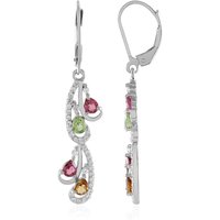 Turmalin-Silberohrringe Turmalin-Silberohrringe