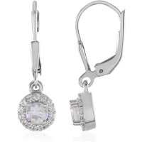 Regenbogen-Mondstein-Silberohrringe Regenbogen-Mondstein-Silberohrringe