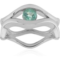 Russischer Smaragd-Silberring Russischer Smaragd-Silberring