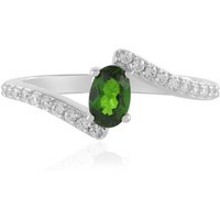 Russischer Diopsid-Silberring Russischer Diopsid-Silberring