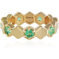 Russischer Smaragd-Silberring Russischer Smaragd-Silberring