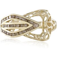 I2 Champagner-Diamant-Goldring (Ornaments by de Melo) I2 Champagner-Diamant-Goldring (Ornaments by de Melo)