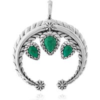 Grüner Türkis-Silberanhänger (Desert Chic) Grüner Türkis-Silberanhänger (Desert Chic)