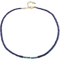 Edelstein-Silberhalskette Edelstein-Silberhalskette