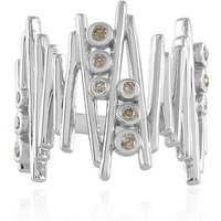 I2 Champagner-Brillant-Silberring (de Melo) I2 Champagner-Brillant-Silberring (de Melo)