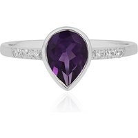Sambia-Amethyst-Silberring Sambia-Amethyst-Silberring